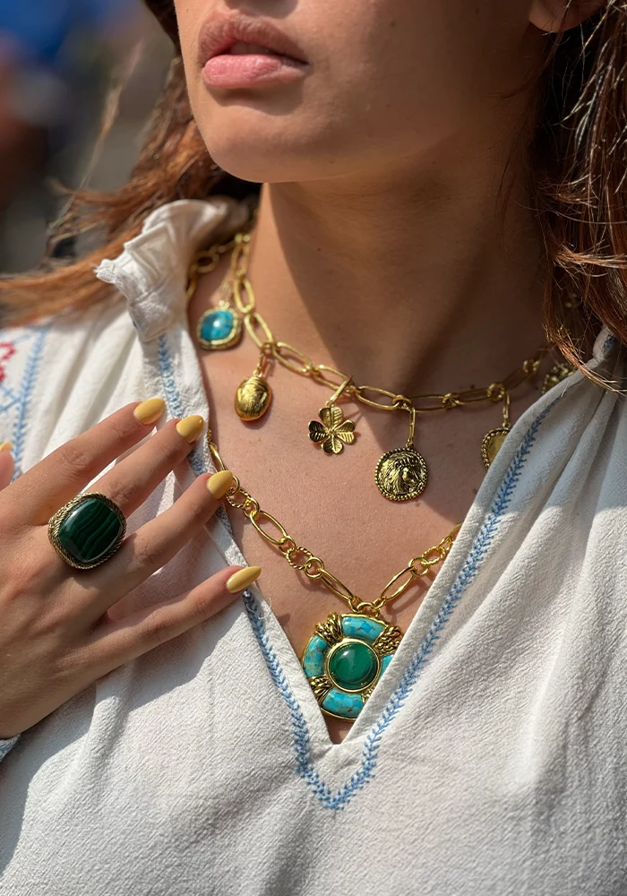 Pendentif Miki Turquoise