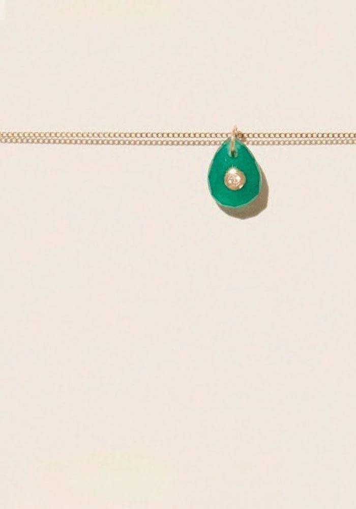 Collier Orso Petit Modèle Onyx Vert