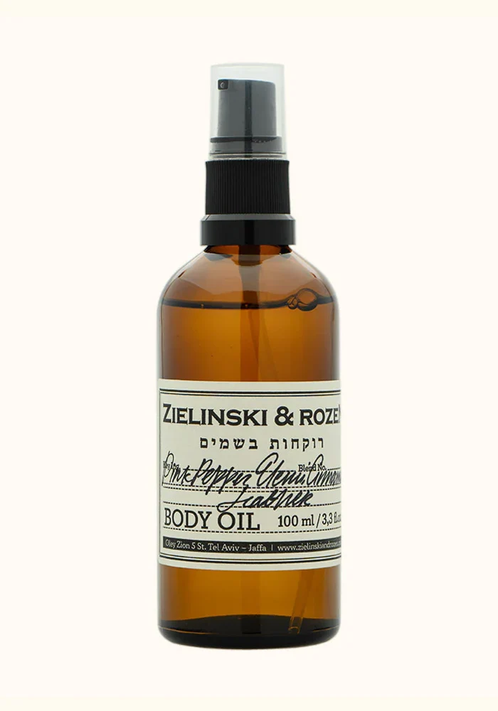 Huile Pour Le Corps Poivre Rose, Élémi, Cannelle Et Cuir 100ml