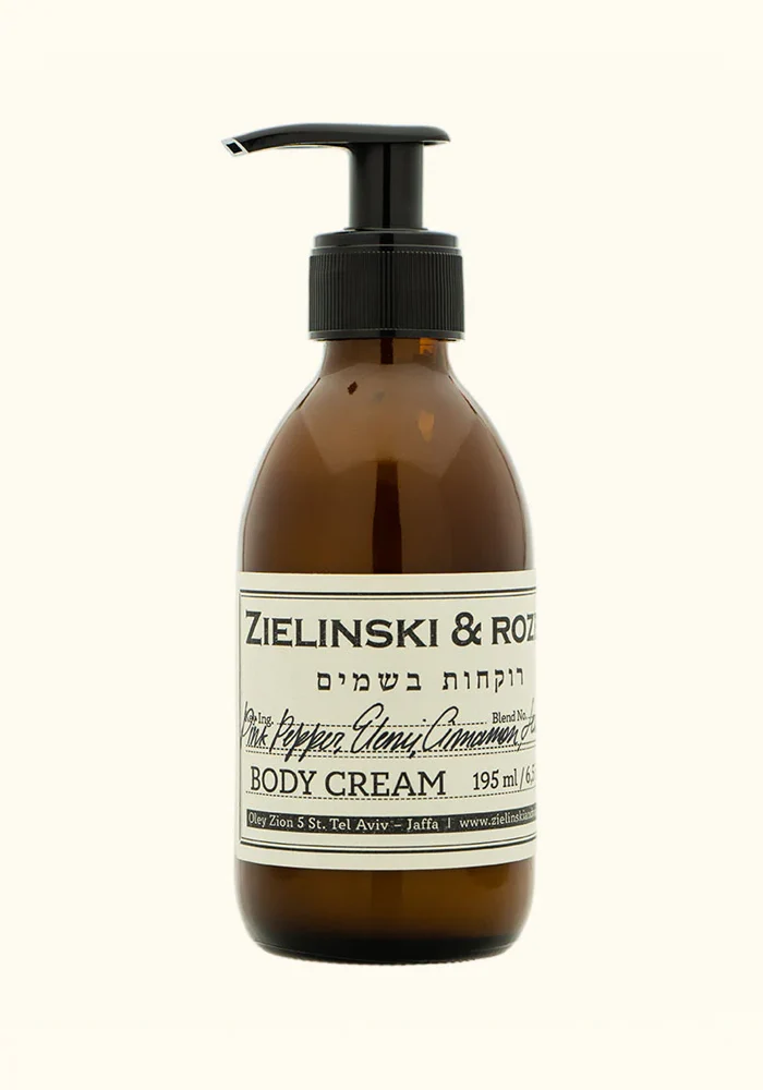 Crème Pour Le Corps Pompe Poivre Rose, Élémi, Cannelle Et Cuir 195ml