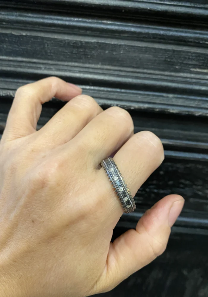 Bague Primitive Rock Argent 925