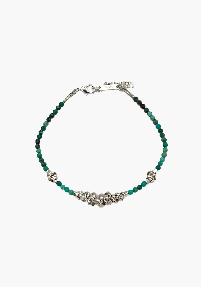Bracelet Sharon Argent Et Turquoises