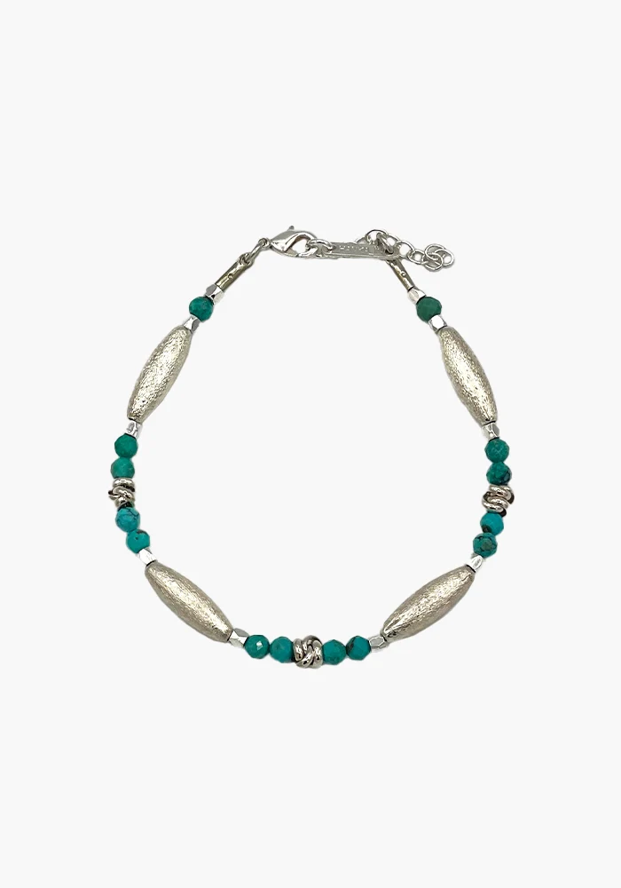 Bracelet Prism Argent Et Turquoises