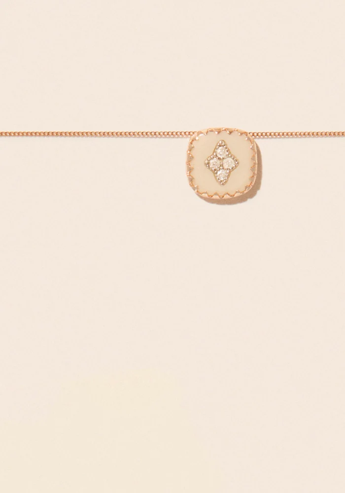 Collier Pierrot N°2 Blanc