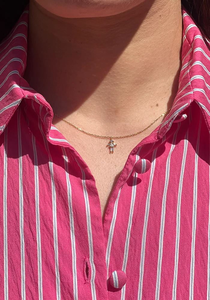 Collier Mini Fille Diamants