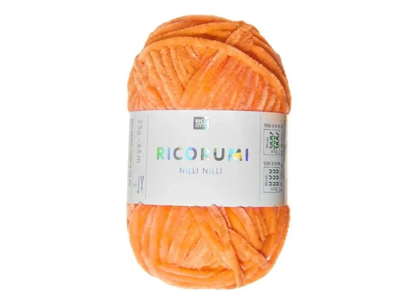 Pelote Nilli Nilli Ricorumi 25g - Orange Néon 029