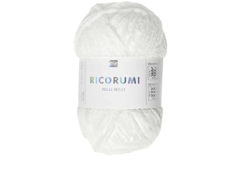 Pelote Nilli Nilli Ricorumi 25g - Blanc 001