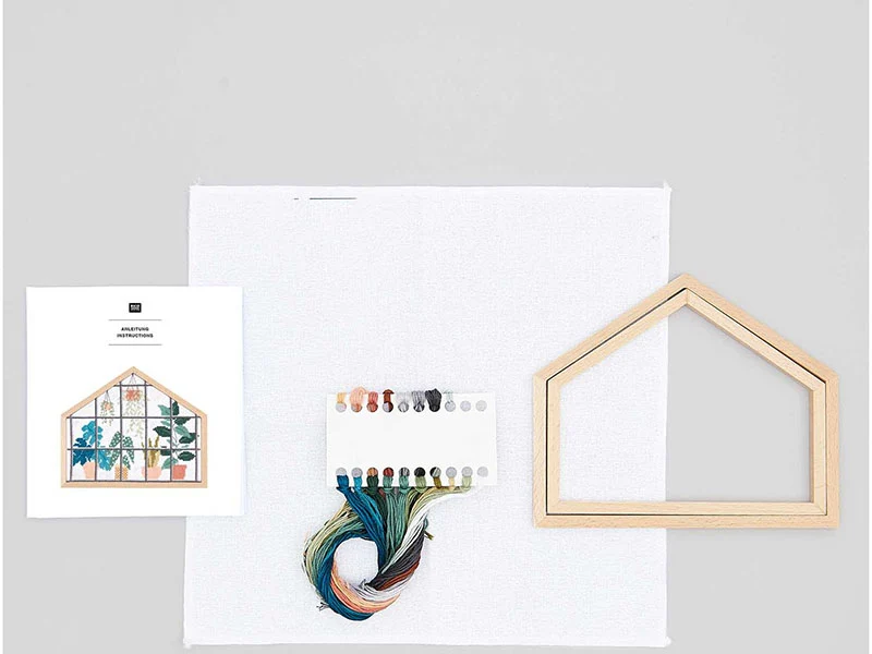 KIT DE BRODERIE POINT DE CROIX URBAN JUNGLE - RICO DESIGN