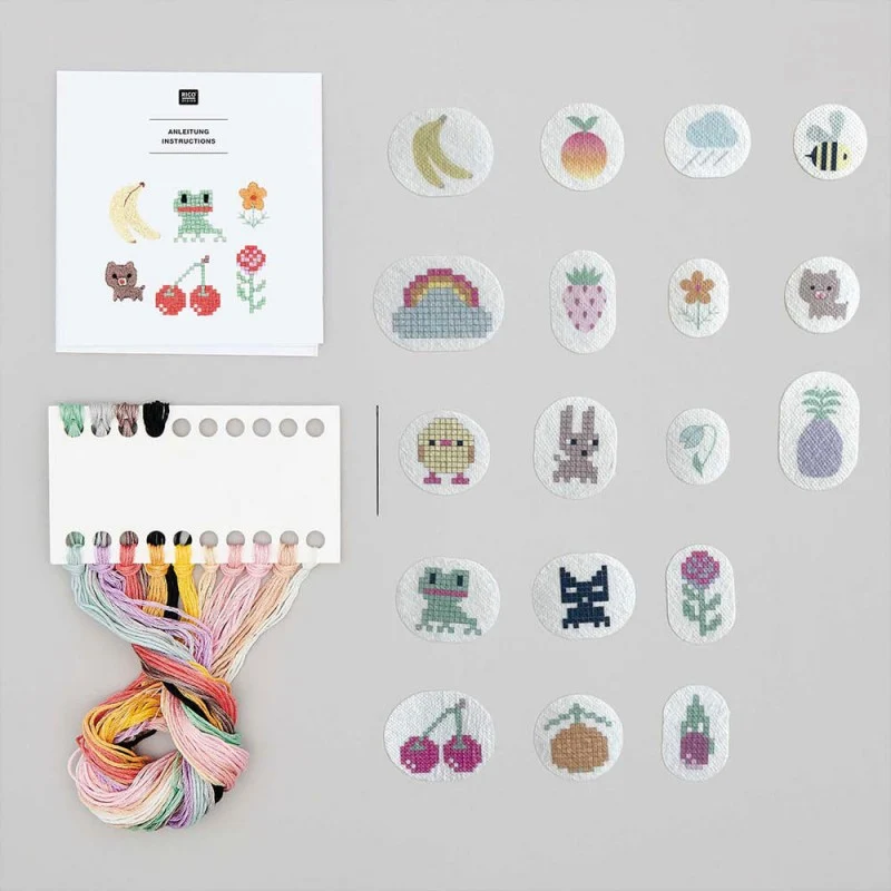 KIT DE BRODERIE PIXEL ART MIX - RICO DESIGN