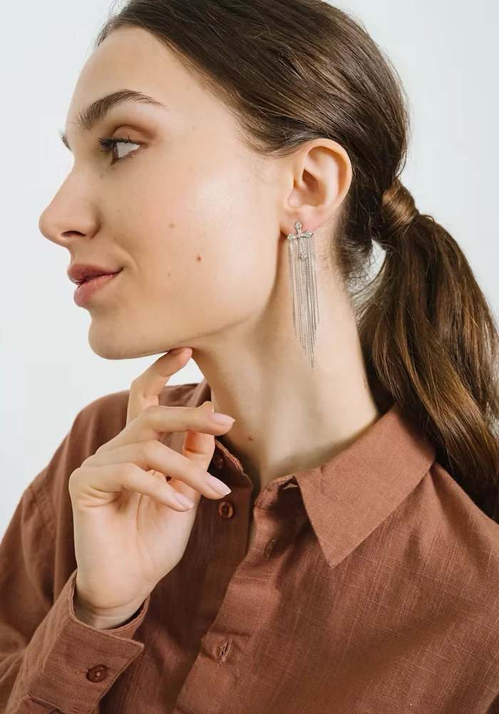 Boucles D'Oreilles Eve Palladium