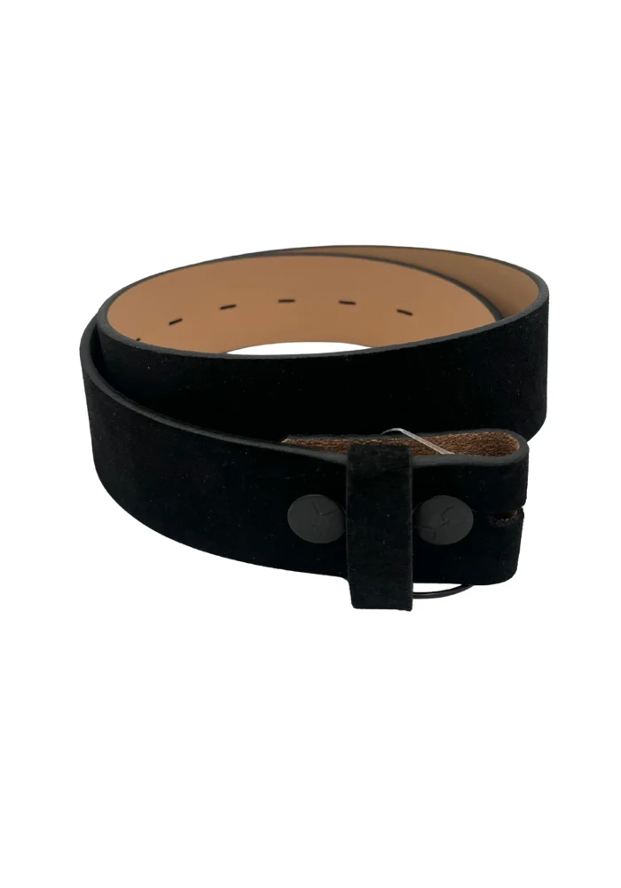 Tige De Ceinture En Cuir Suede Noir