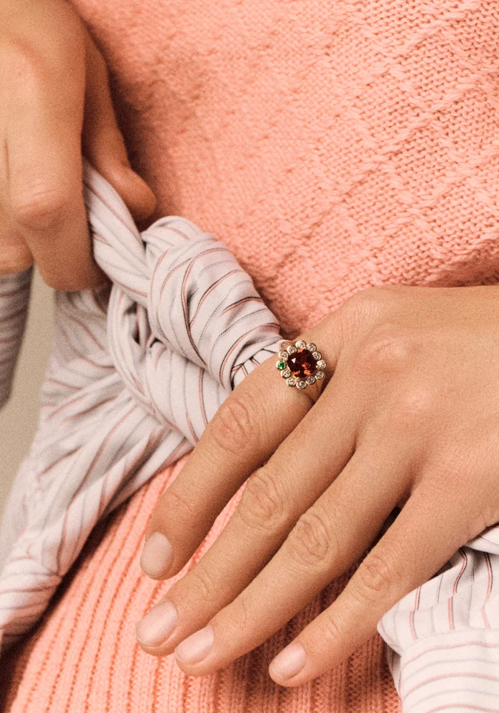 Bague Robin N°1 Grenat