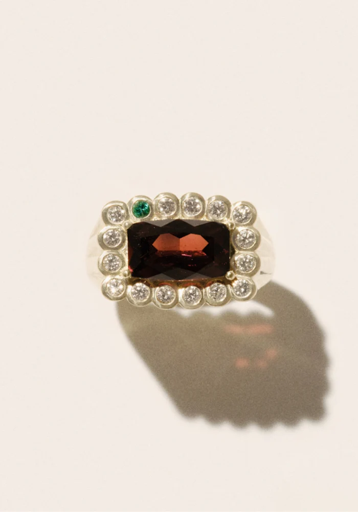 Bague Robin N°2 Grenat