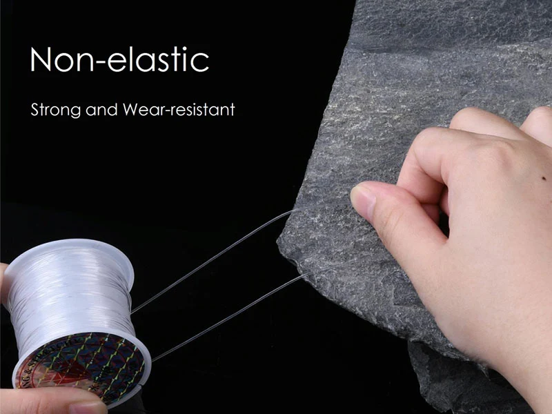Bobine de fil nylon /fil de pêche transparent - 8 mètres - 0,8 mm