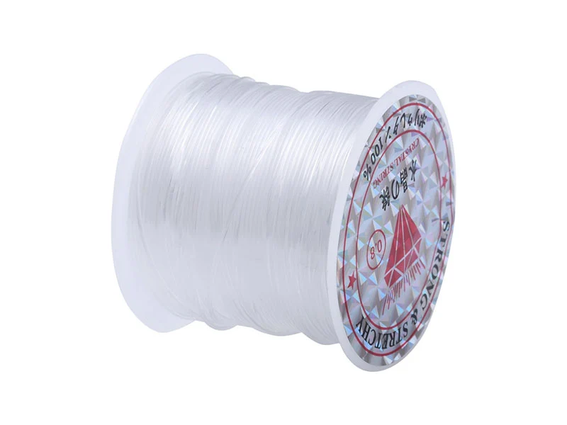 Bobine de fil nylon /fil de pêche transparent - 8 mètres - 0,8 mm