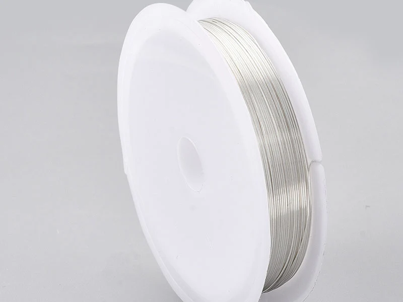 Bobine de 5 m de fil cuivre argenté - 0,2 mm