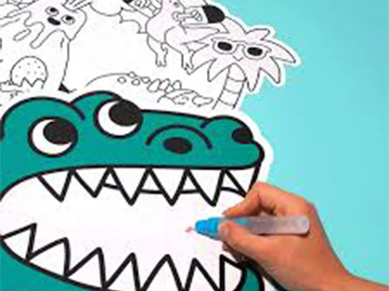 Kit Magic Water Dinos set de table - 18 mois - OMY
