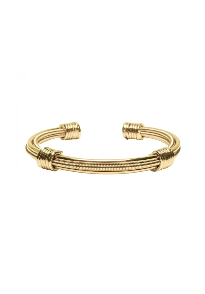 Bracelet Jonc Emballe-Moi À 10h10 En Corde De Basse Doré