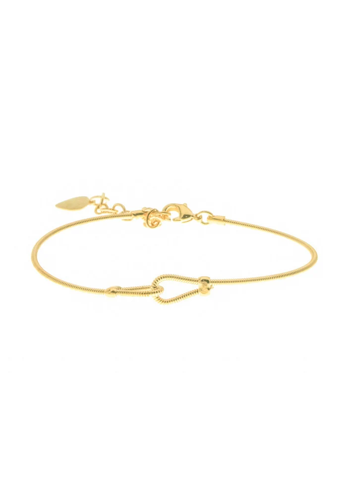 Bracelet Toi Et Moi Doré Fin