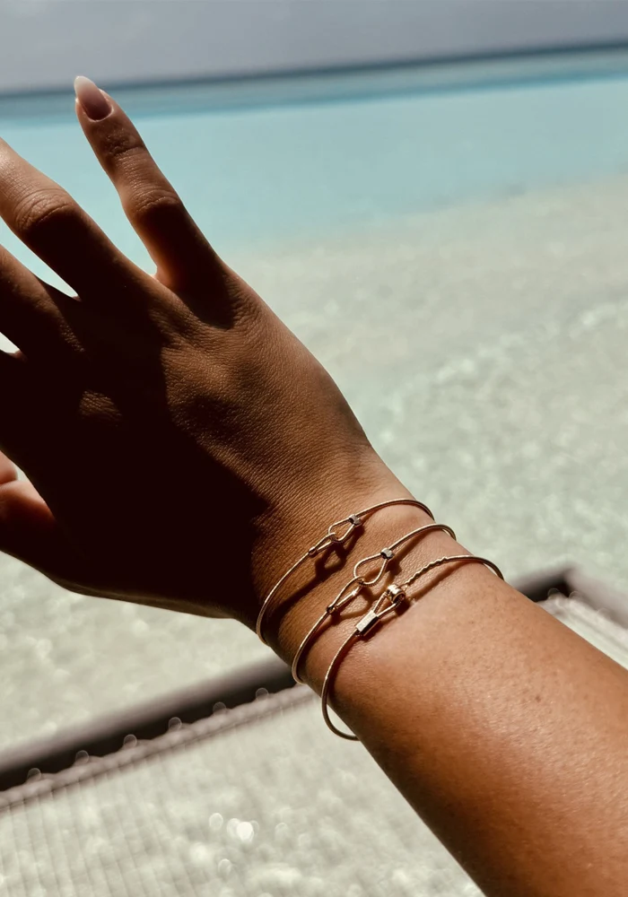 Bracelet Toi Et Moi Doré Fin