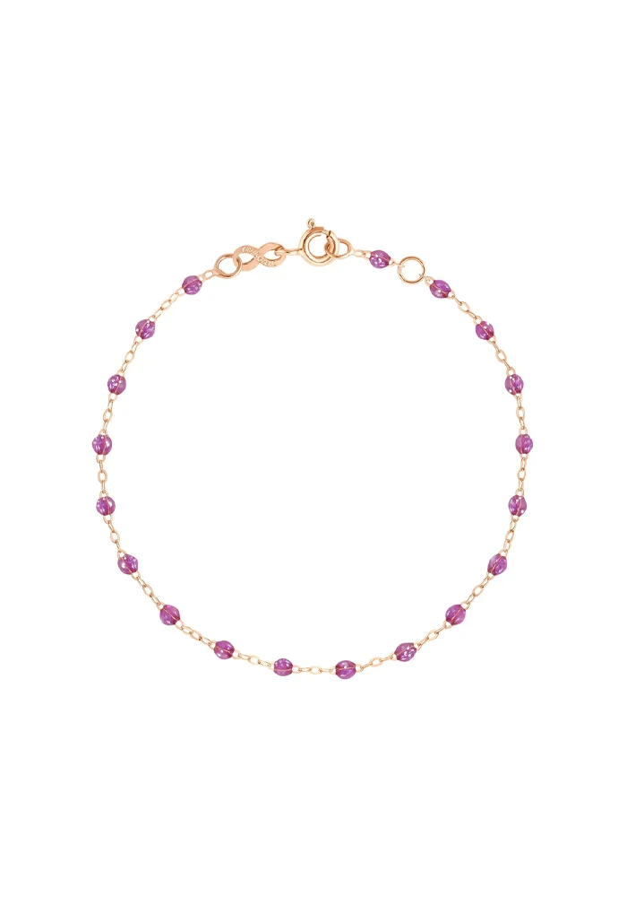 Bracelet Classique Gigi Or Rose Et Résines Galaxy 15cm