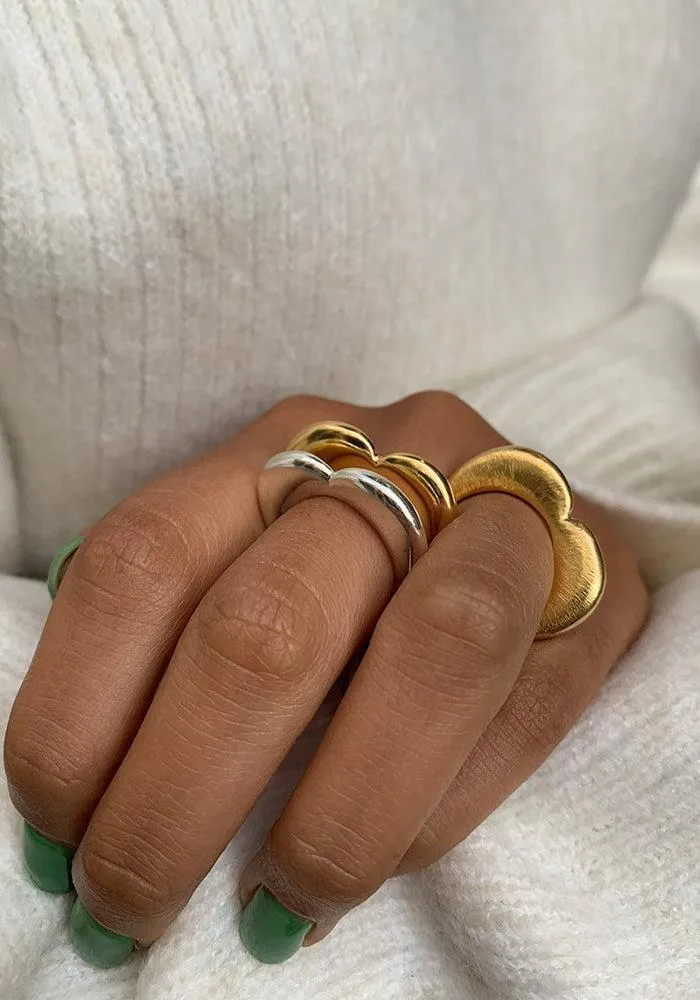 Bague Mon Coeur Doré Lisse