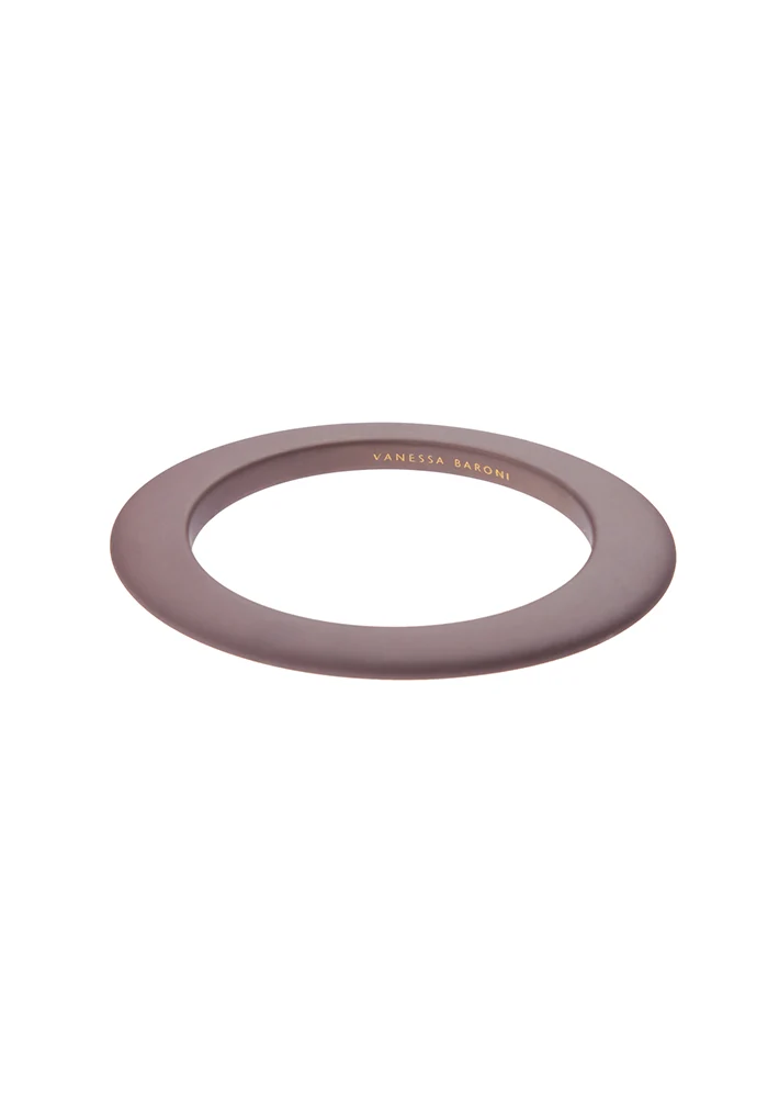 Jonc Oval Fin Uni Mat Taupe