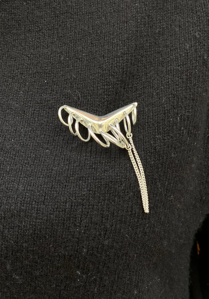 Broche Castiglione Argenté