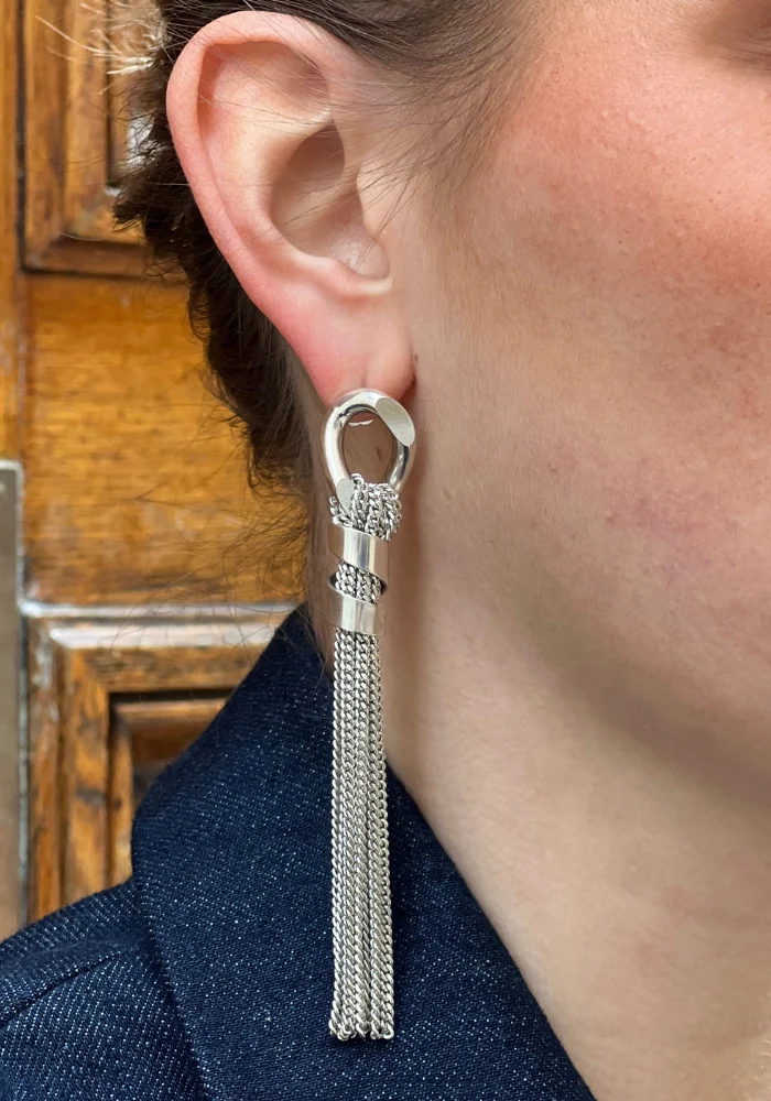Boucles d'Oreilles Marceau Argenté