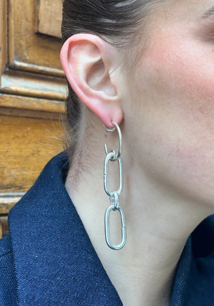 Boucles d'Oreilles Lafayette Argenté