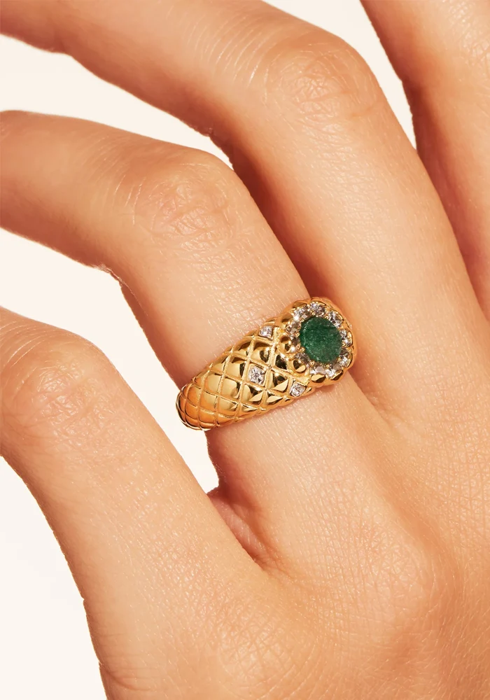 Bague Rive D'Or Aventurine