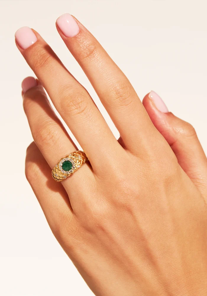 Bague Rive D'Or Aventurine