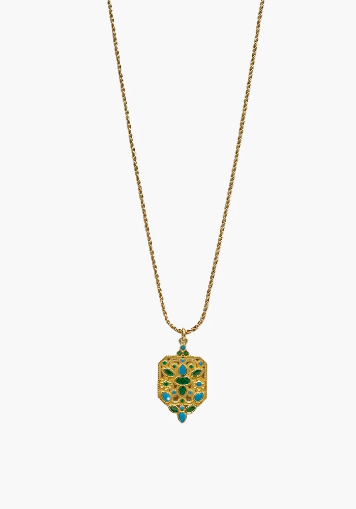 Collier Flora Turquoise
