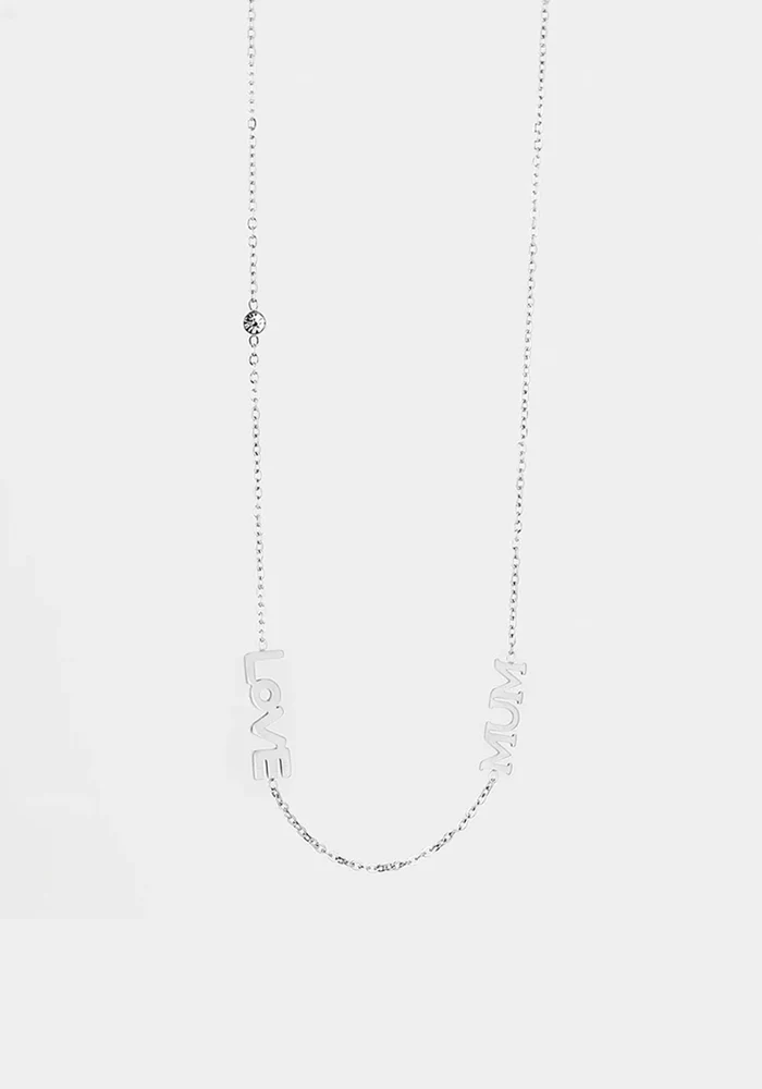 Collier Love Mum Argenté