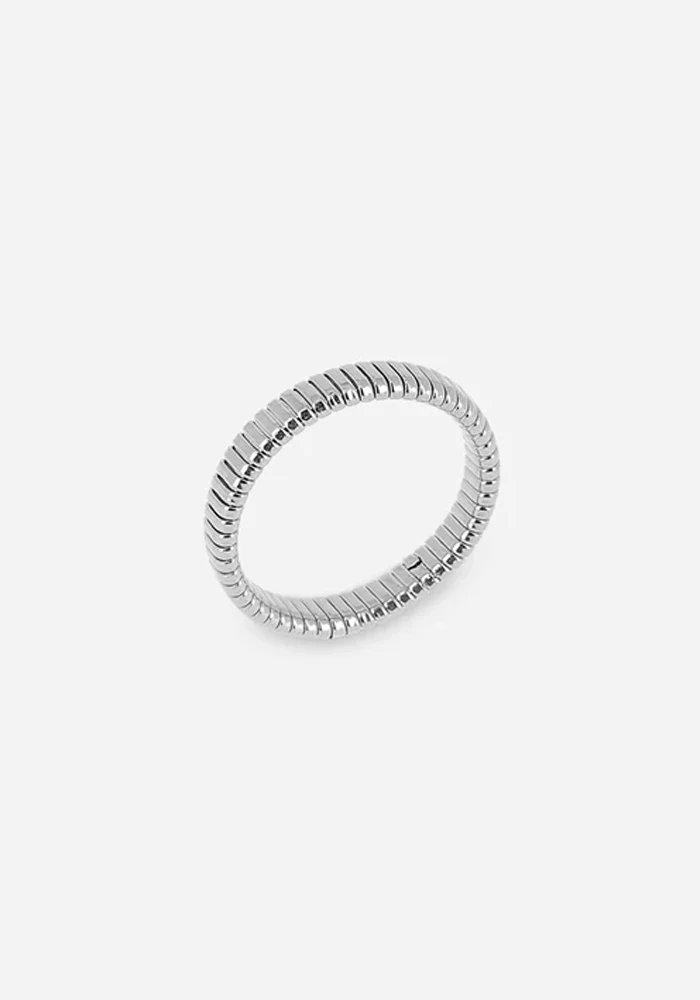 Bague Micro Anneau Epais Strie