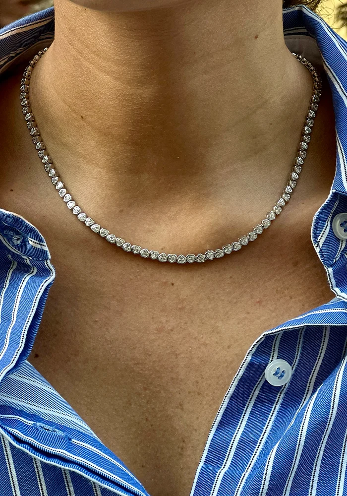 Collier Kory Plaqué Argent