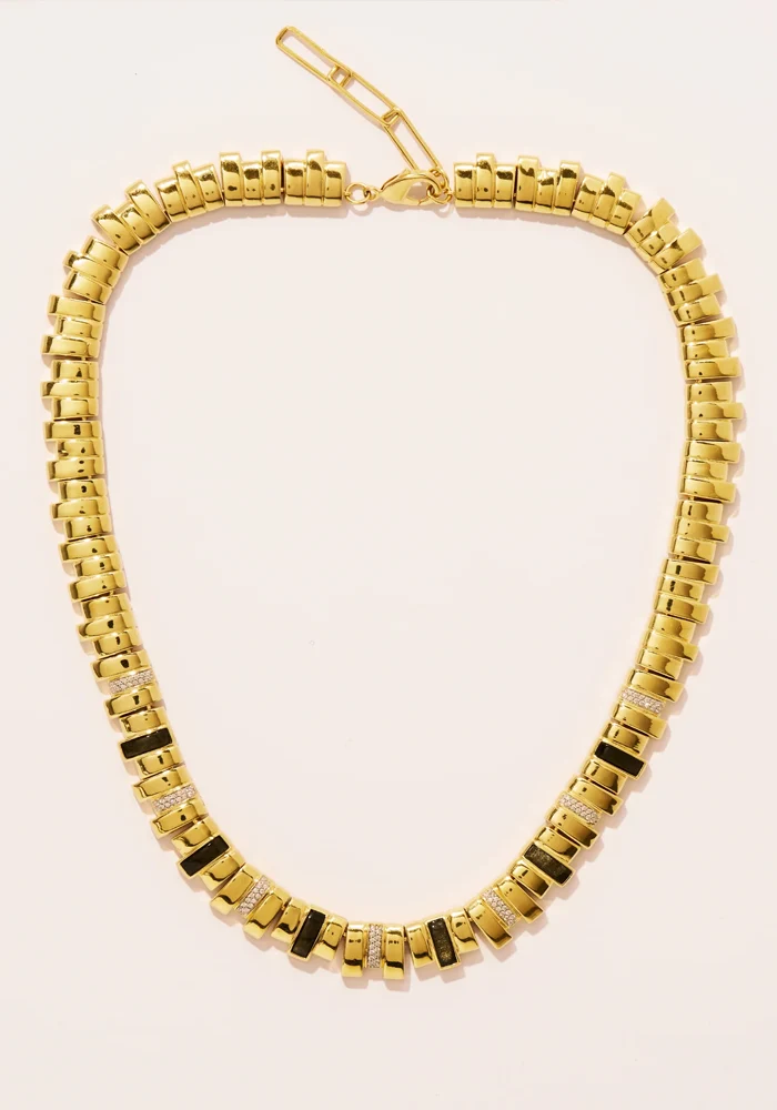 Collier Empreinte Obsidienne