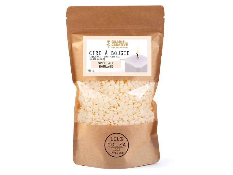 Cire de colza pour bougies à mouler - 380 grammes