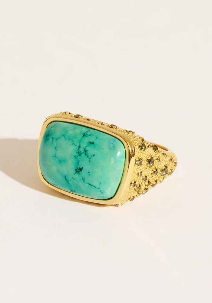 Bague Empreinte Turquoise