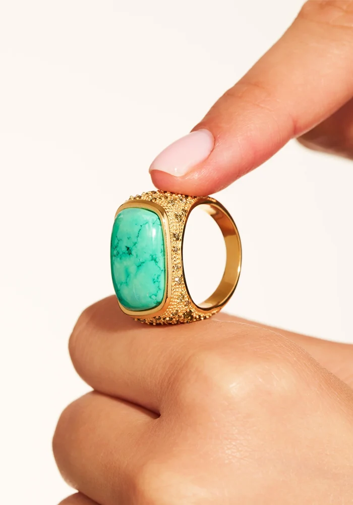 Bague Empreinte Turquoise