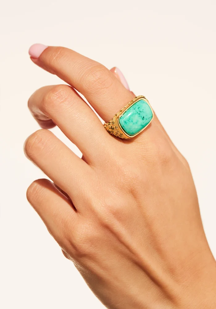 Bague Empreinte Turquoise