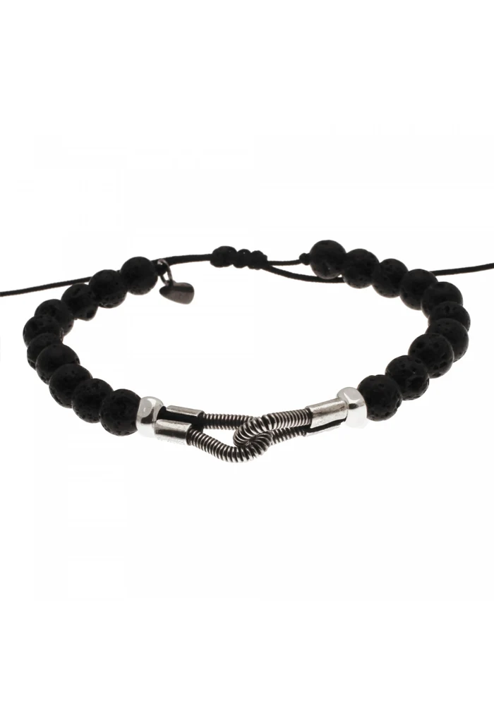 Bracelet Homme You And Me Perles De Lave