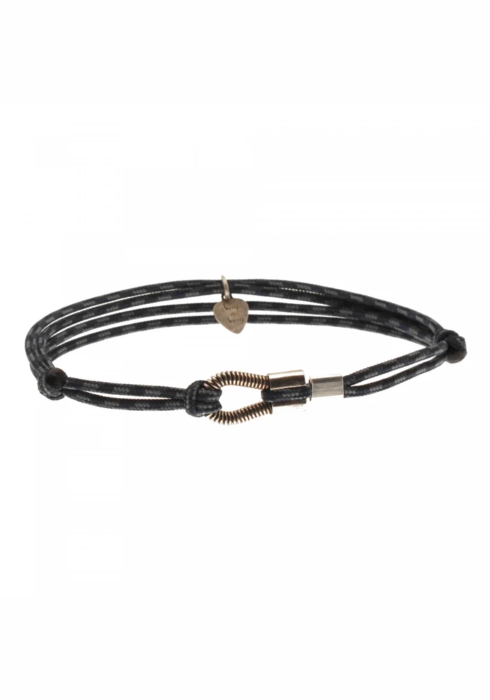 Bracelet Homme Me Corde De Basse Cordon Mix Bleu