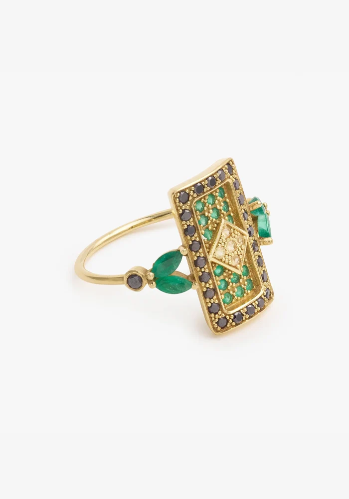 Bague Ava 1 Verte