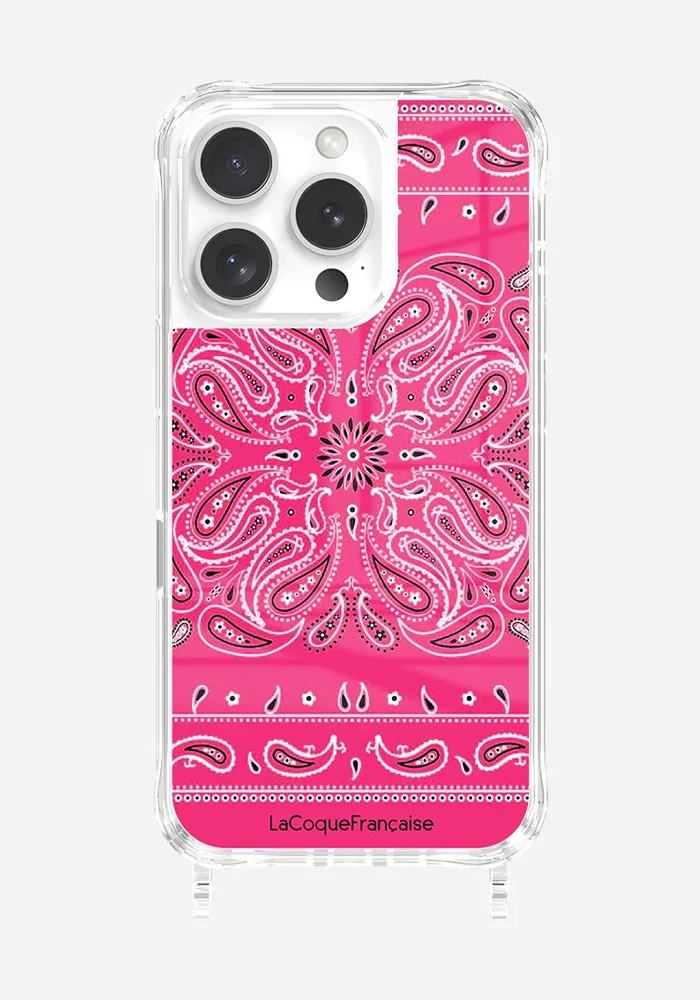 Coque De Téléphone Bandana Rose Fluo