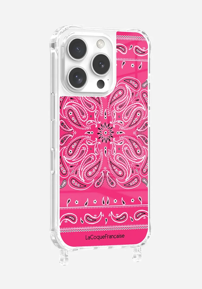 Coque De Téléphone Bandana Rose Fluo