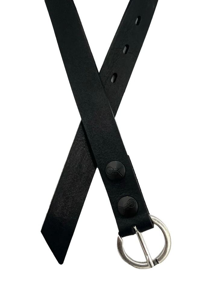 Ceinture En Cuir Preto Noir