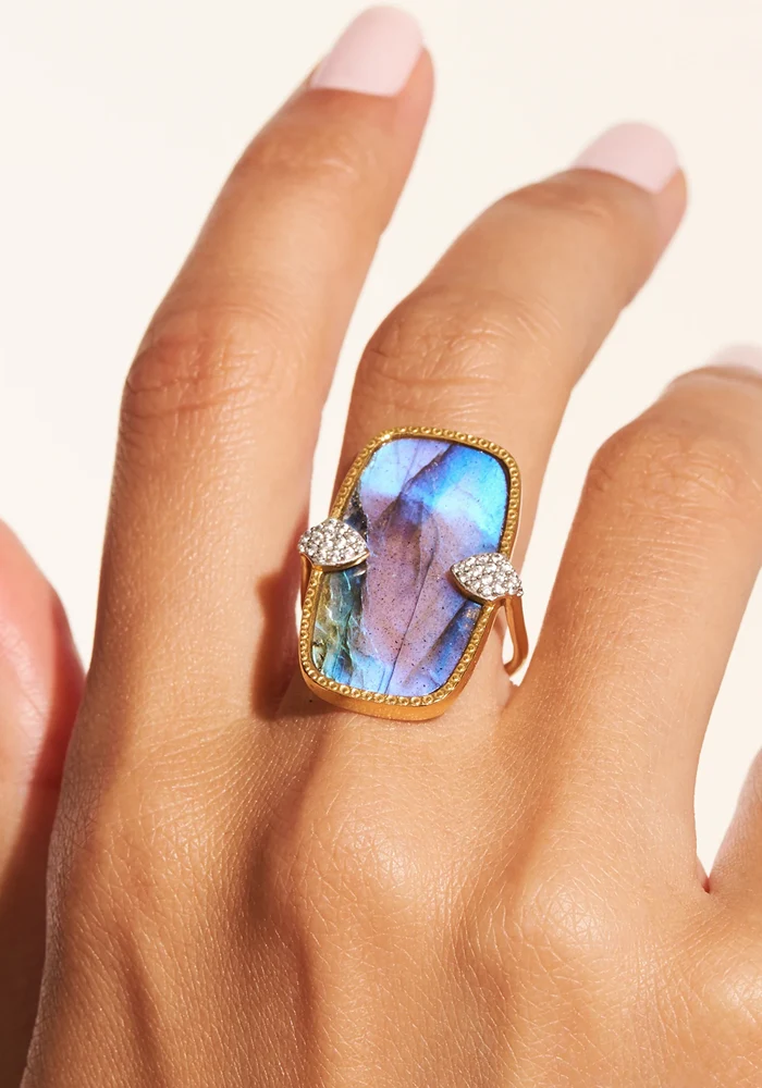 Bague Sangha Labradorite
