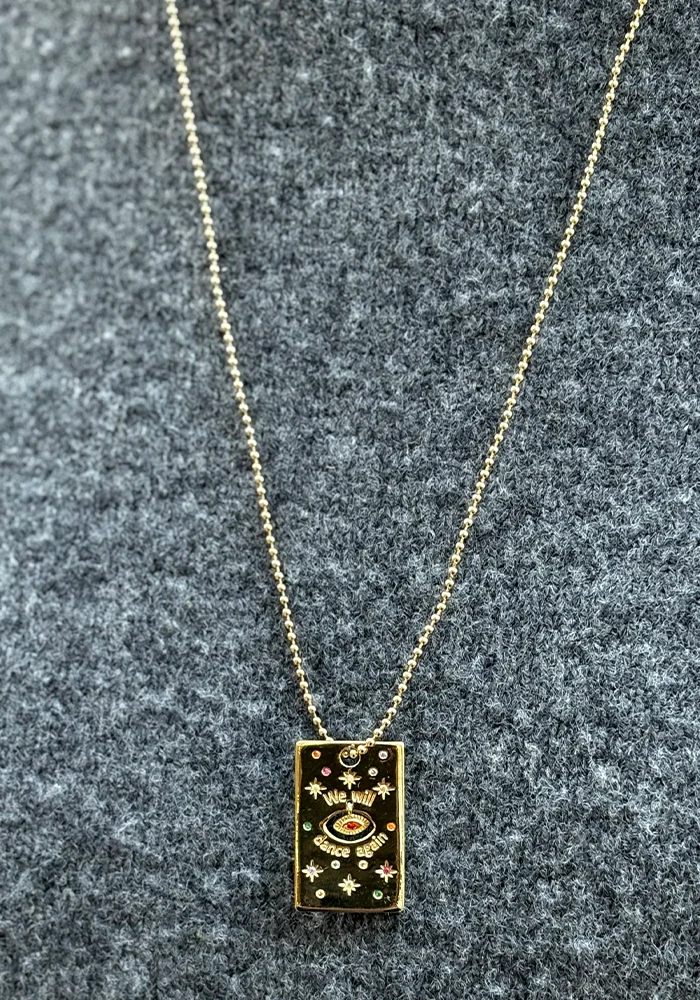 Collier Yael Plaqué Or Multicolore
