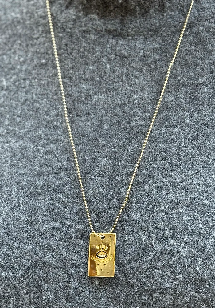 Collier Yael Plaqué Or Multicolore